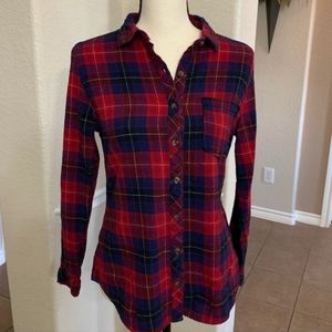 Cute red and blue flannel!